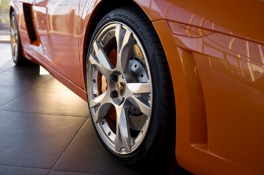 Orange Car Closeup