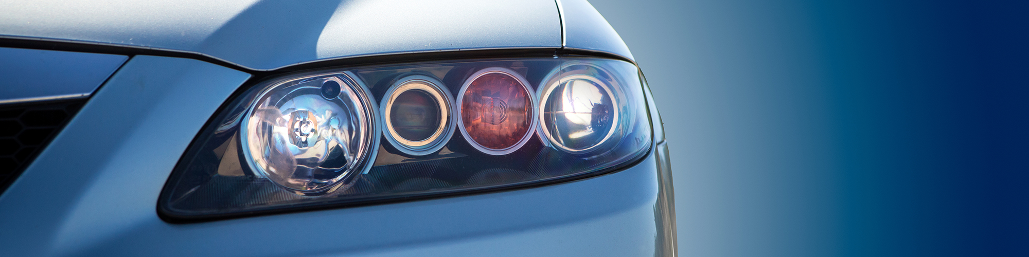 Car Headlight Closeup