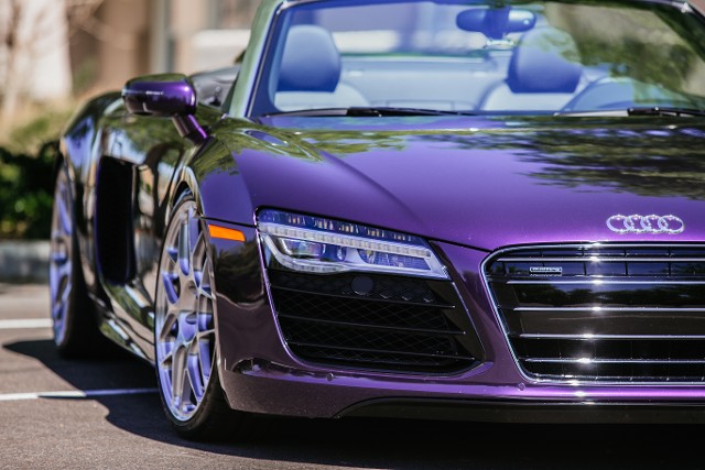 Purple Sports Car